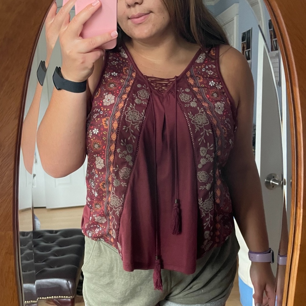 NTW Skylar & Jade Strappy Bohemian V-Neck Tank